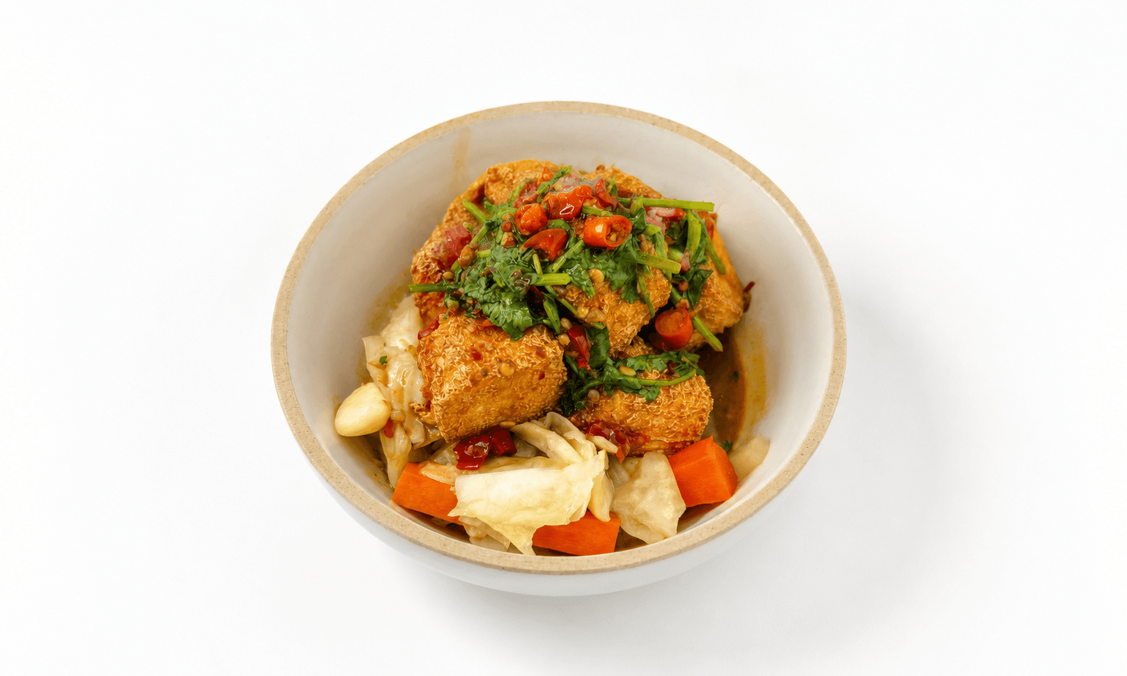 Crispy Tofu with House Sauce 浇汁炸豆腐