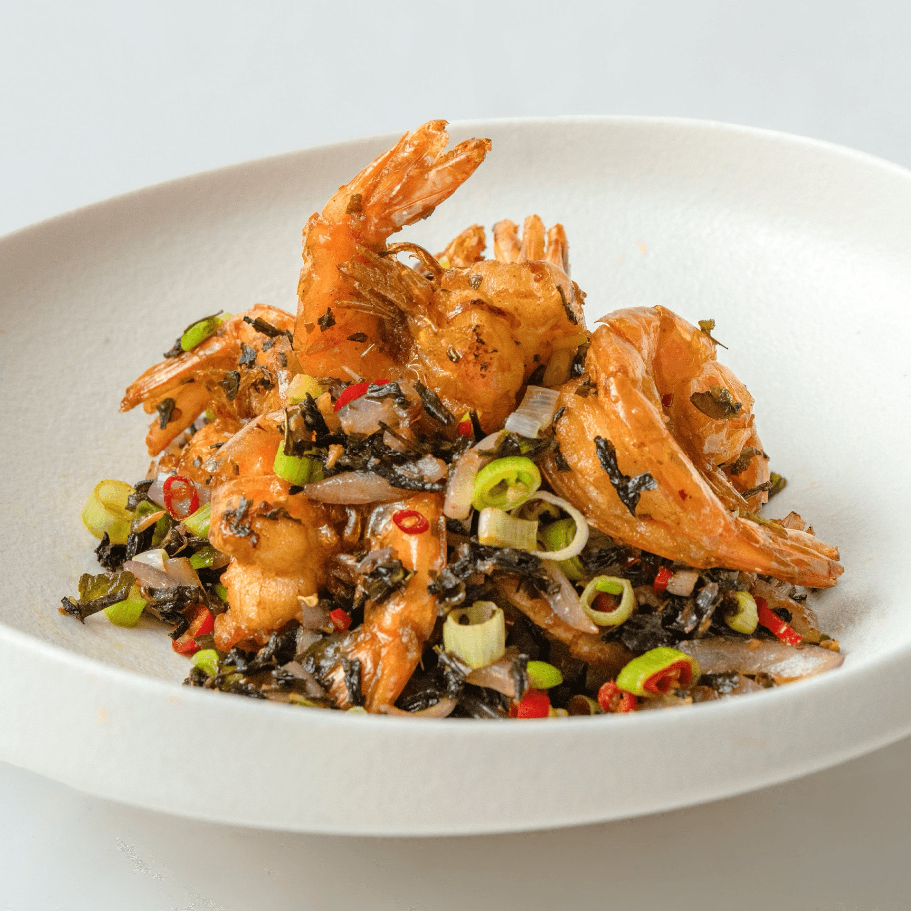 Salt-Pepper Shrimp with Tea Aroma 茶香椒鹽蝦